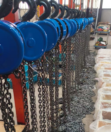 給水泵電機安裝冠航手拉葫蘆精準(zhǔn)定位順利安裝